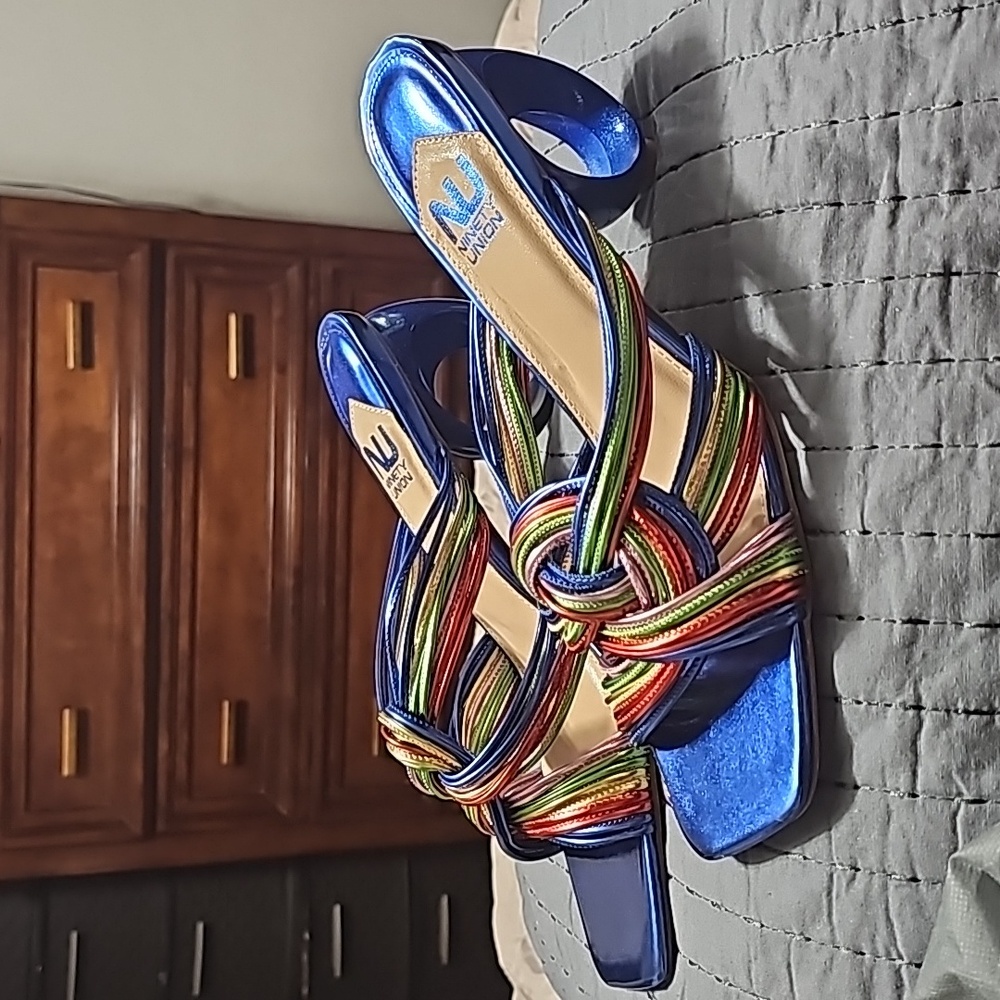 Size 12M Brazil/Blue Multi Color Mule - Ninety Union